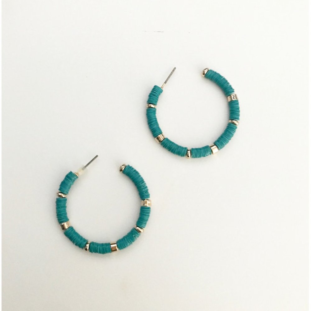 Blue and golden Earrings